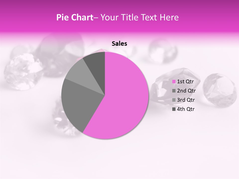 Colorful Stones Diamonds Star PowerPoint Template