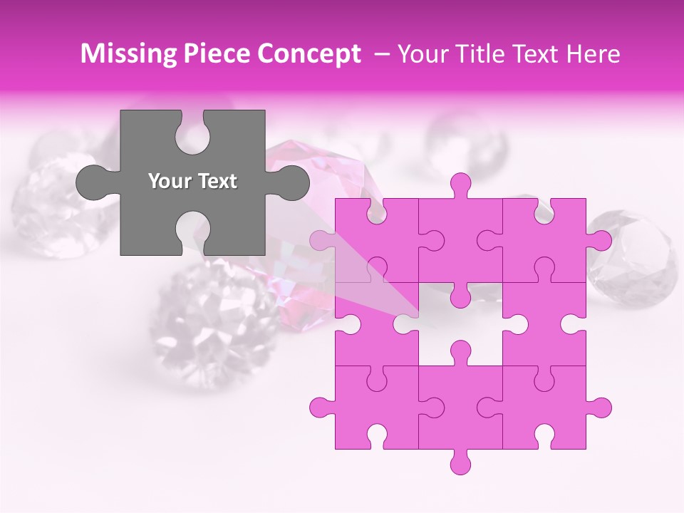 Colorful Stones Diamonds Star PowerPoint Template