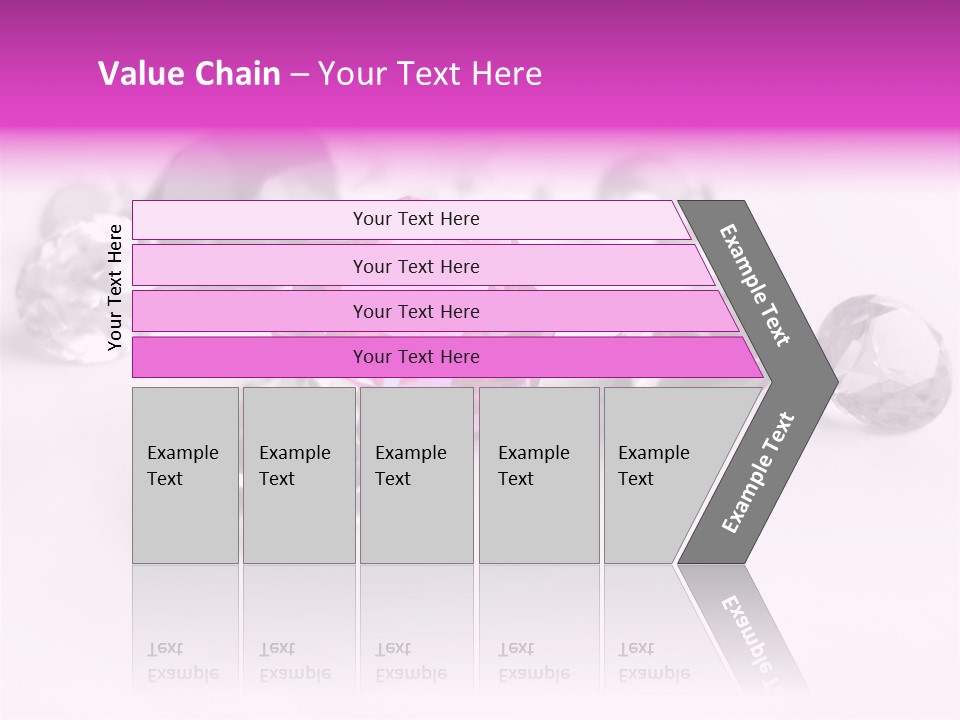 Colorful Stones Diamonds Star PowerPoint Template