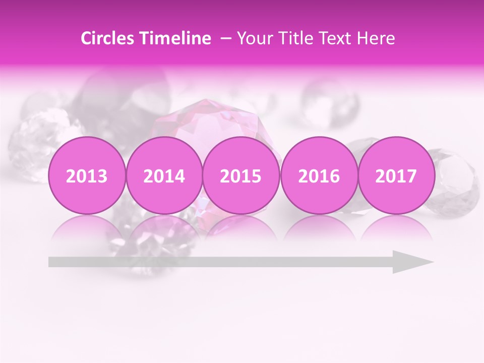 Colorful Stones Diamonds Star PowerPoint Template