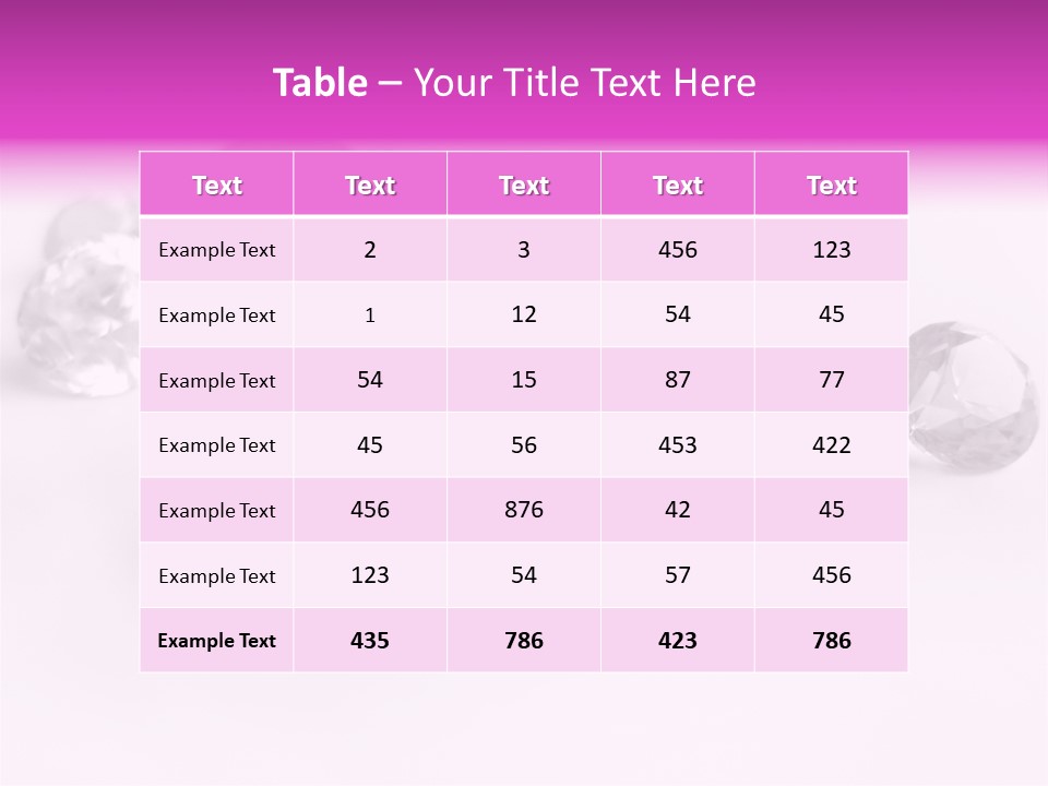 Colorful Stones Diamonds Star PowerPoint Template