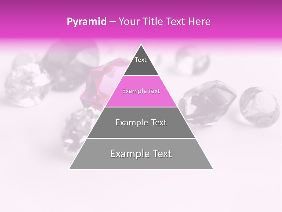 Colorful Stones Diamonds Star PowerPoint Template