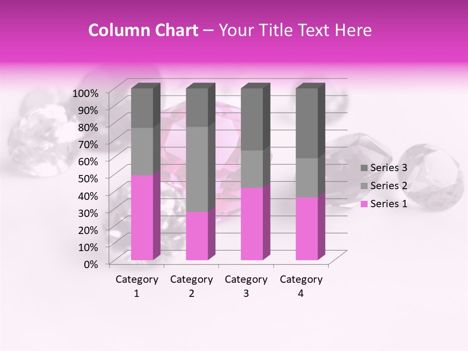 Colorful Stones Diamonds Star PowerPoint Template