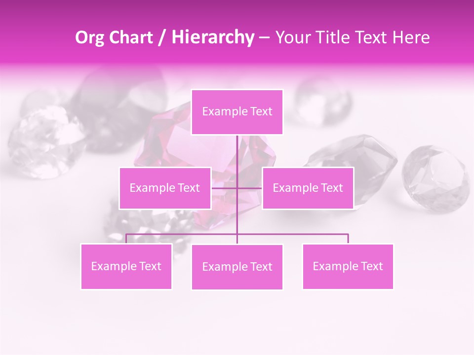 Colorful Stones Diamonds Star PowerPoint Template