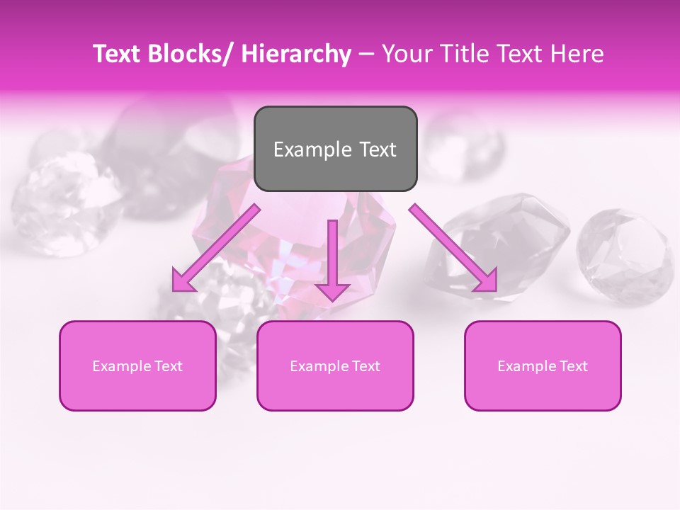 Colorful Stones Diamonds Star PowerPoint Template