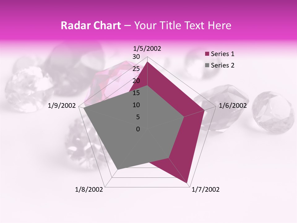 Colorful Stones Diamonds Star PowerPoint Template