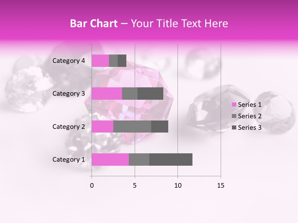 Colorful Stones Diamonds Star PowerPoint Template