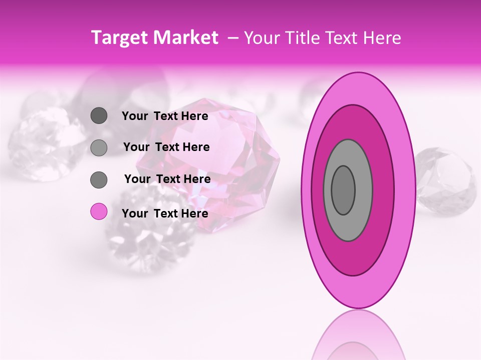 Colorful Stones Diamonds Star PowerPoint Template