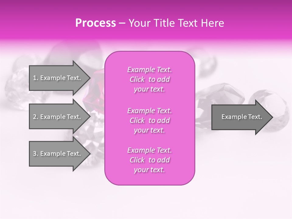 Colorful Stones Diamonds Star PowerPoint Template