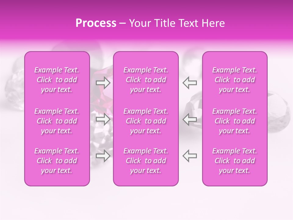 Colorful Stones Diamonds Star PowerPoint Template