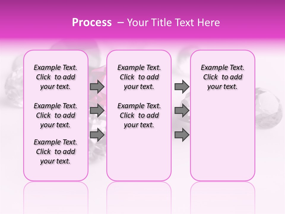 Colorful Stones Diamonds Star PowerPoint Template