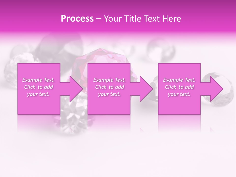 Colorful Stones Diamonds Star PowerPoint Template