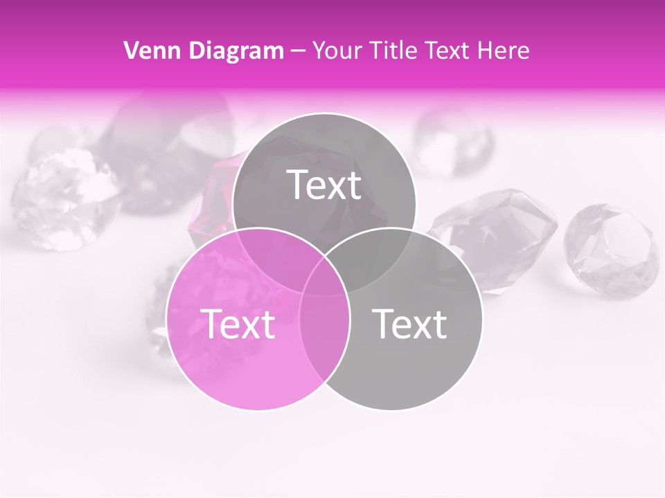 Colorful Stones Diamonds Star PowerPoint Template