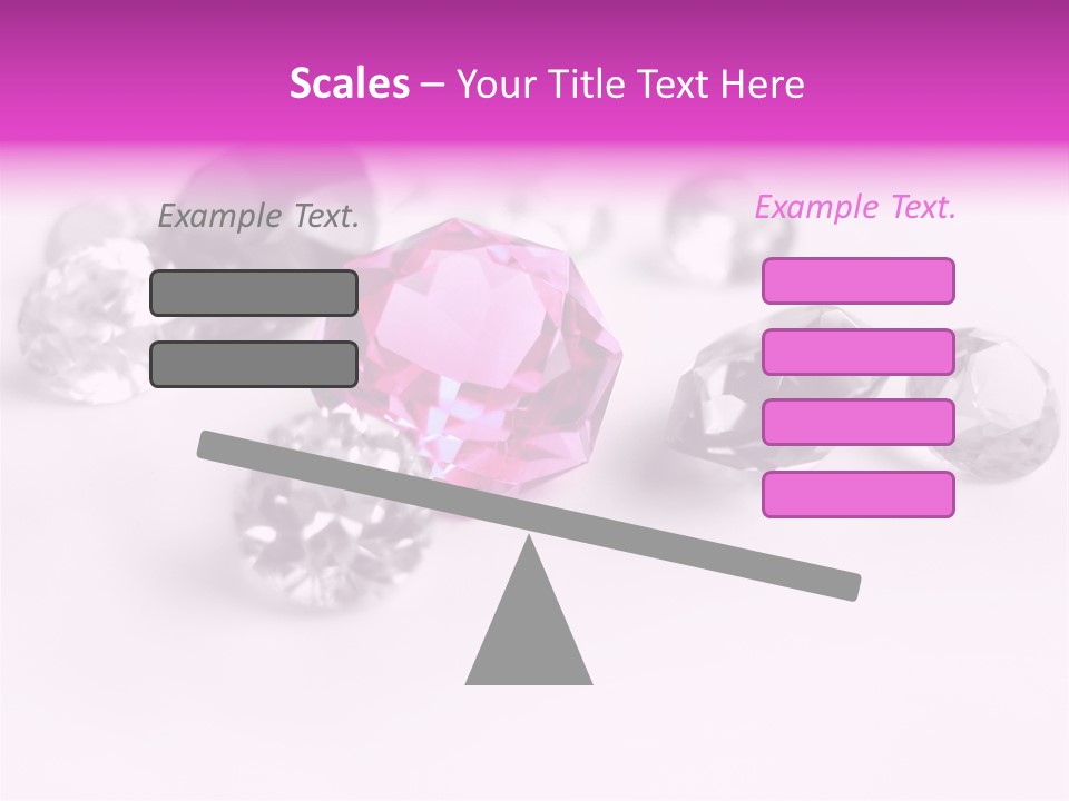 Colorful Stones Diamonds Star PowerPoint Template