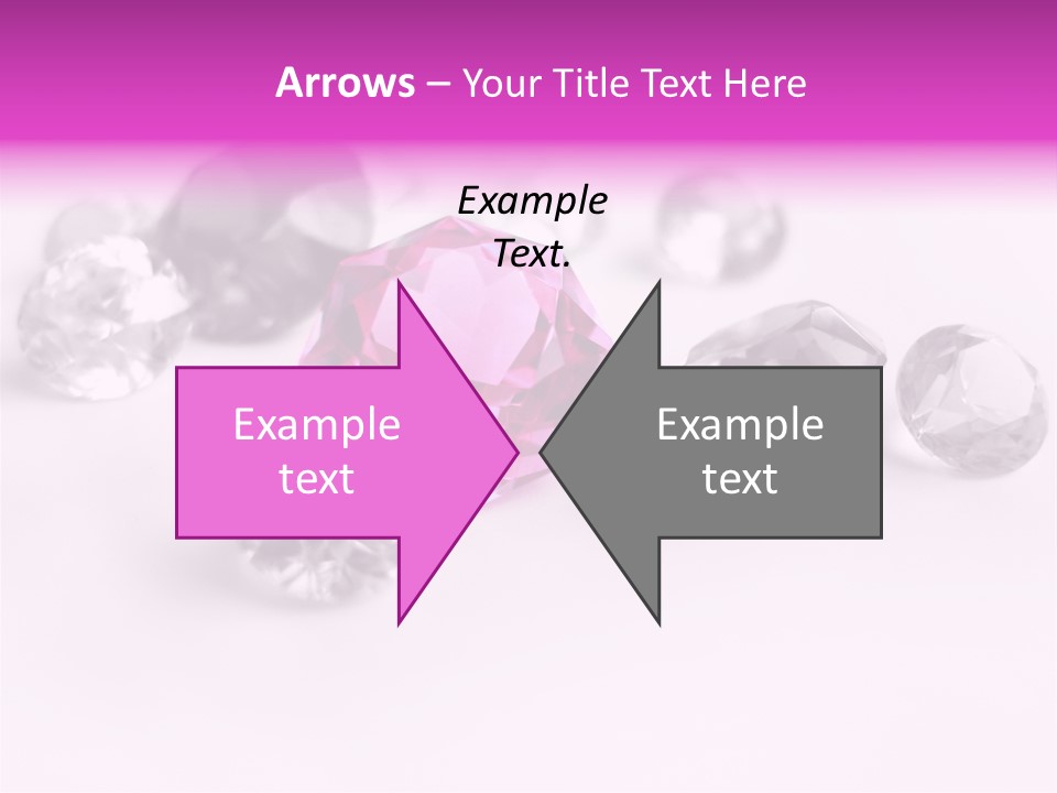 Colorful Stones Diamonds Star PowerPoint Template