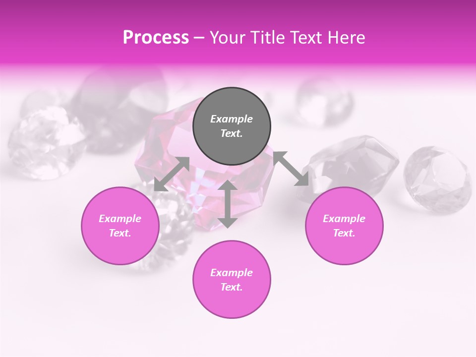 Colorful Stones Diamonds Star PowerPoint Template