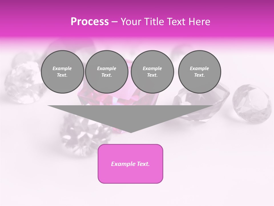 Colorful Stones Diamonds Star PowerPoint Template