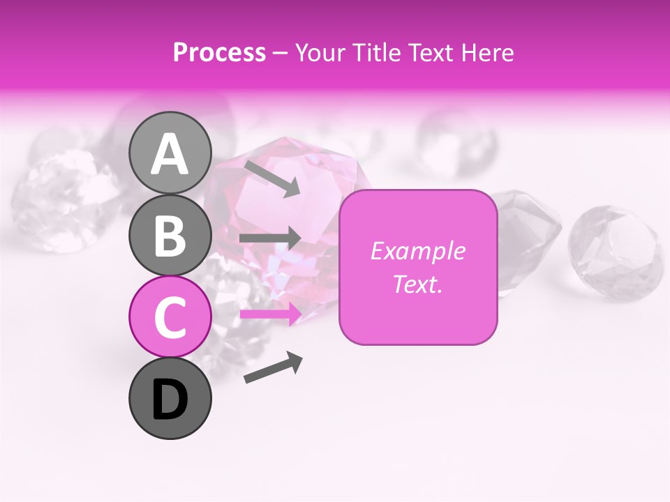 Colorful Stones Diamonds Star PowerPoint Template