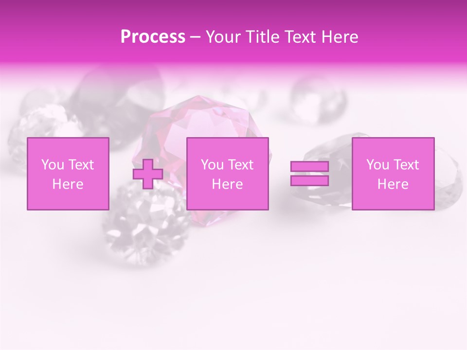 Colorful Stones Diamonds Star PowerPoint Template