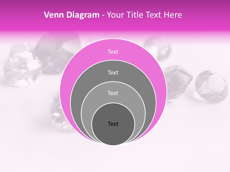 Colorful Stones Diamonds Star PowerPoint Template