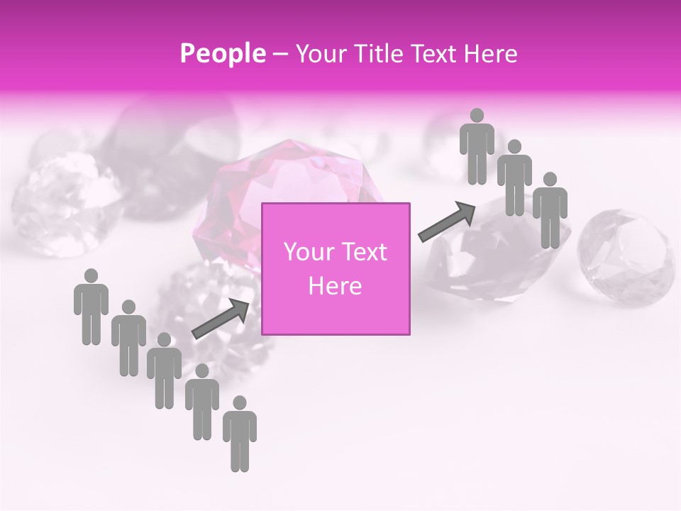 Colorful Stones Diamonds Star PowerPoint Template