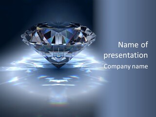 Shiny Jewel Glowing PowerPoint Template