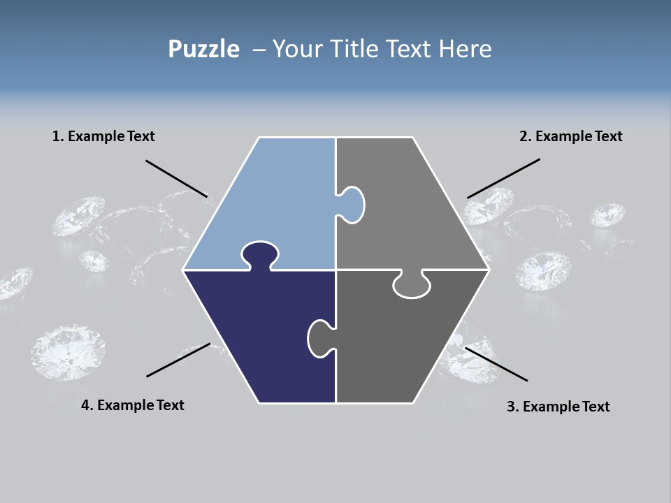 Rhinestone Glamour Black PowerPoint Template