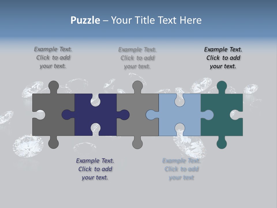 Rhinestone Glamour Black PowerPoint Template