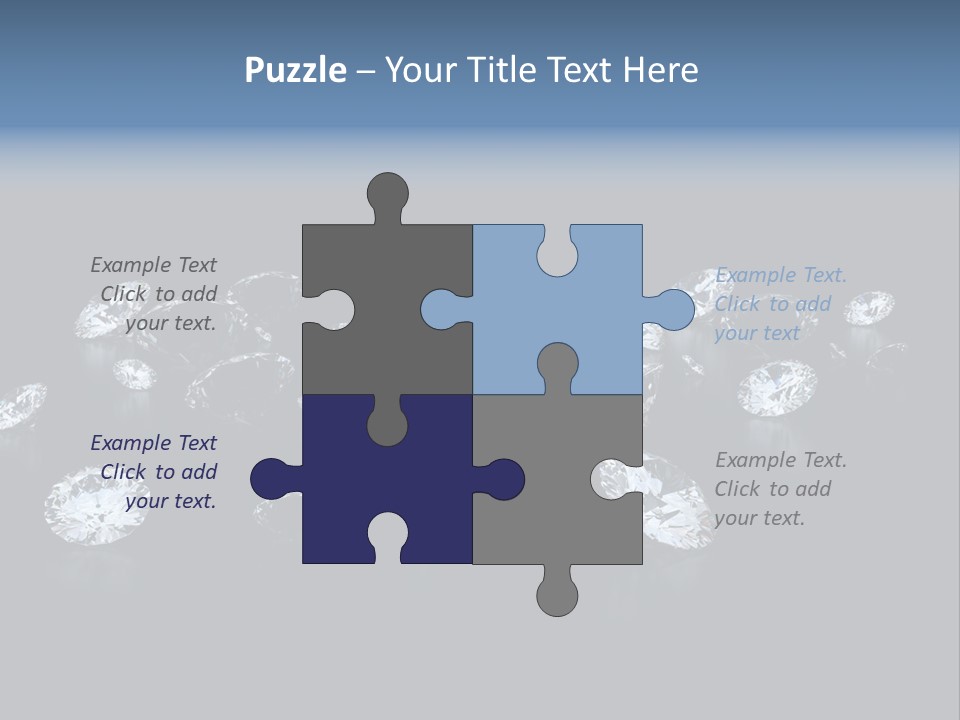 Rhinestone Glamour Black PowerPoint Template