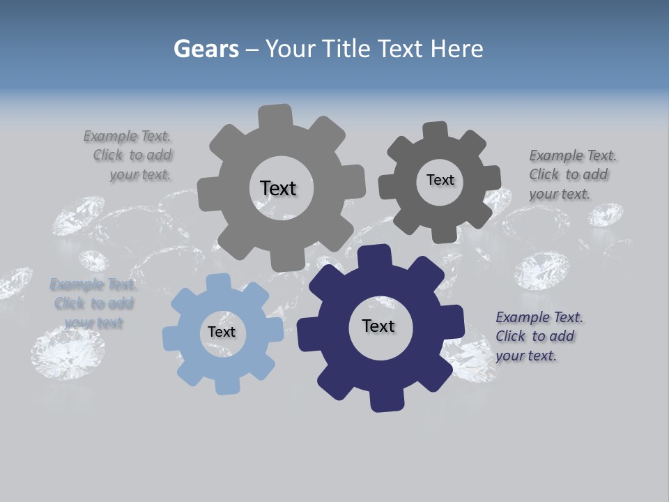 Rhinestone Glamour Black PowerPoint Template