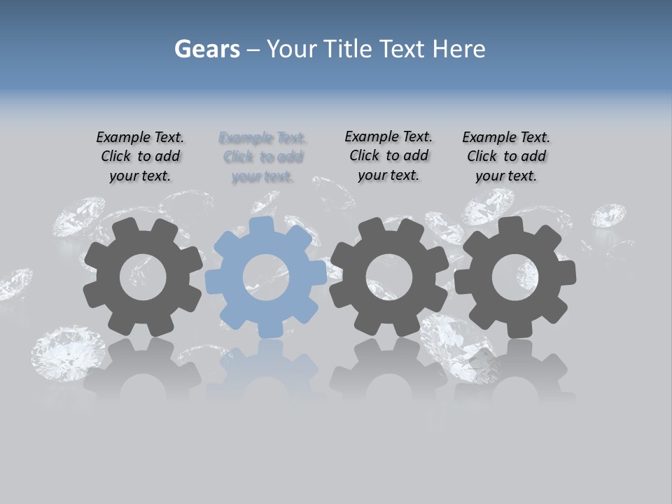 Rhinestone Glamour Black PowerPoint Template