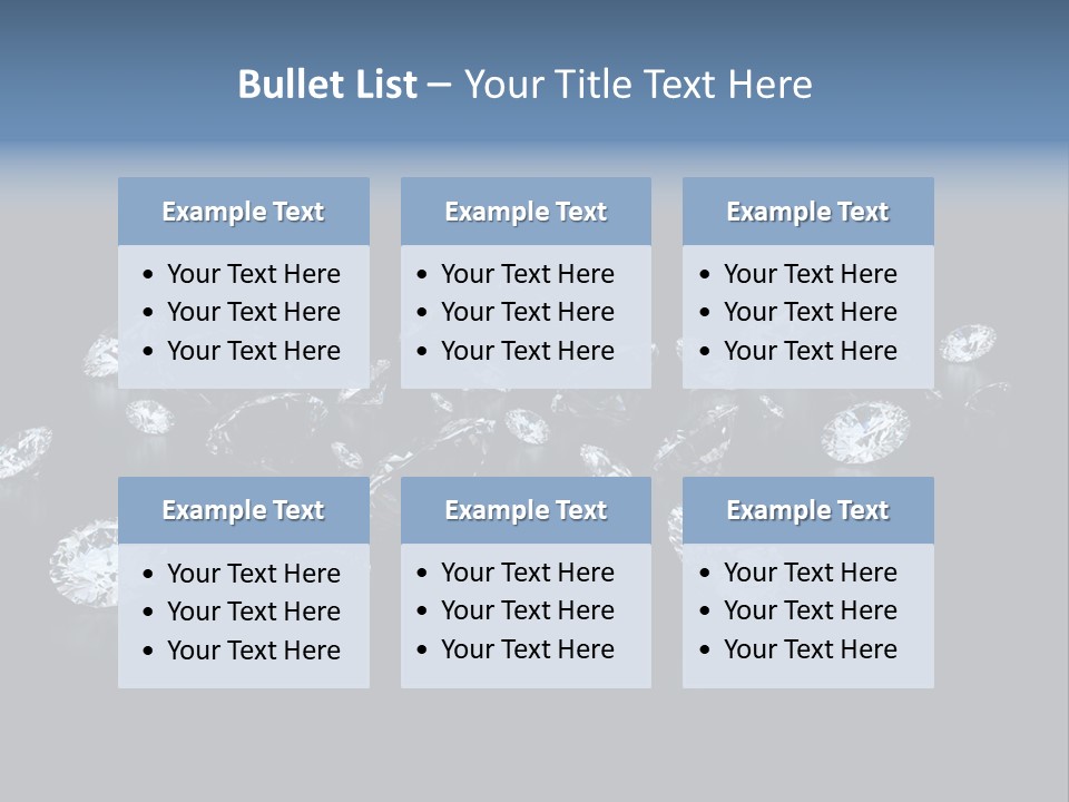 Rhinestone Glamour Black PowerPoint Template