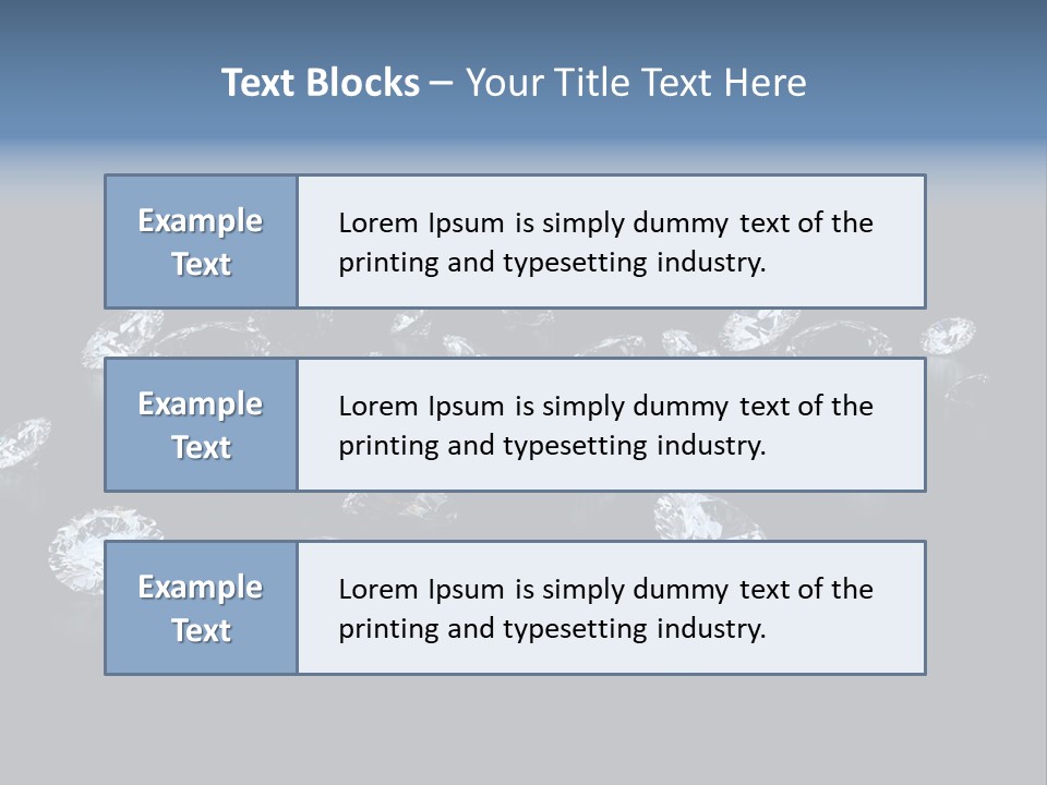 Rhinestone Glamour Black PowerPoint Template