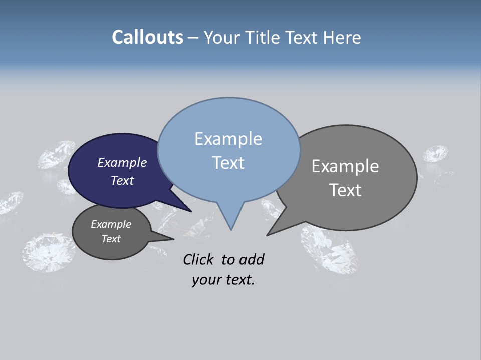 Rhinestone Glamour Black PowerPoint Template