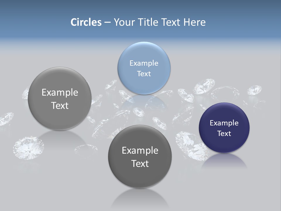 Rhinestone Glamour Black PowerPoint Template