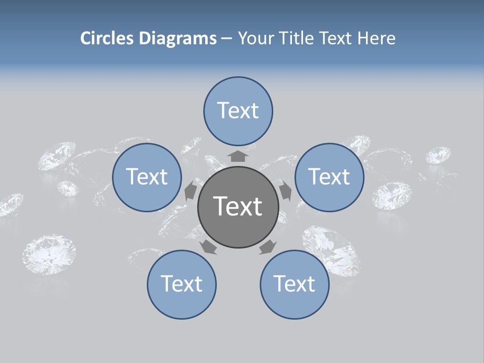 Rhinestone Glamour Black PowerPoint Template