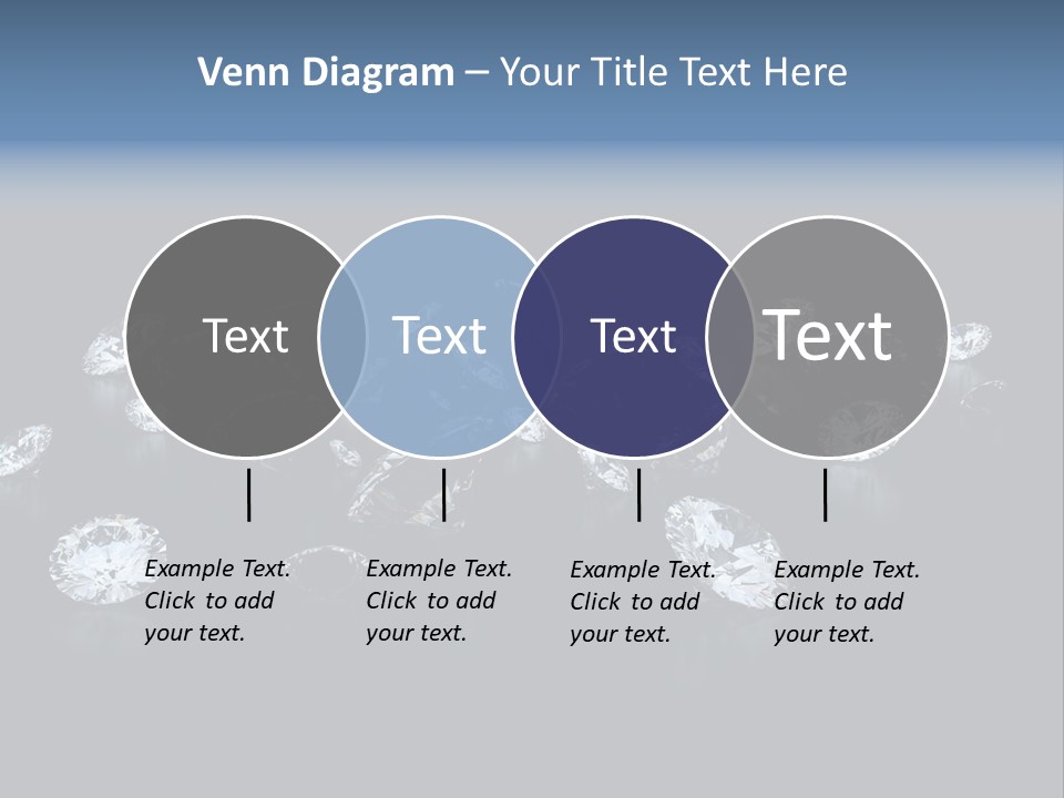 Rhinestone Glamour Black PowerPoint Template