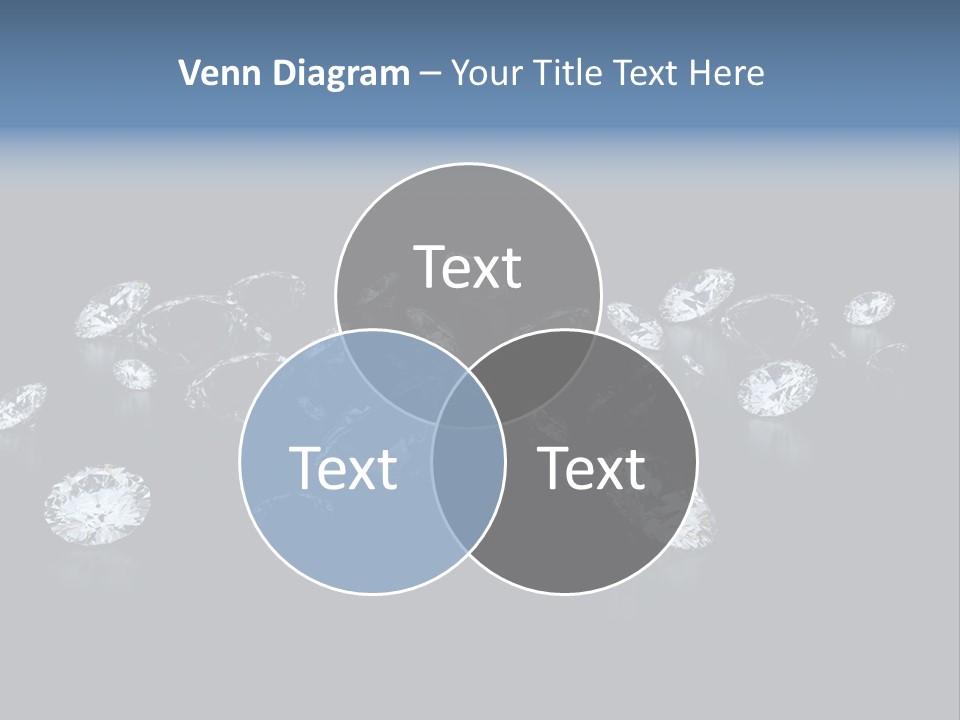 Rhinestone Glamour Black PowerPoint Template