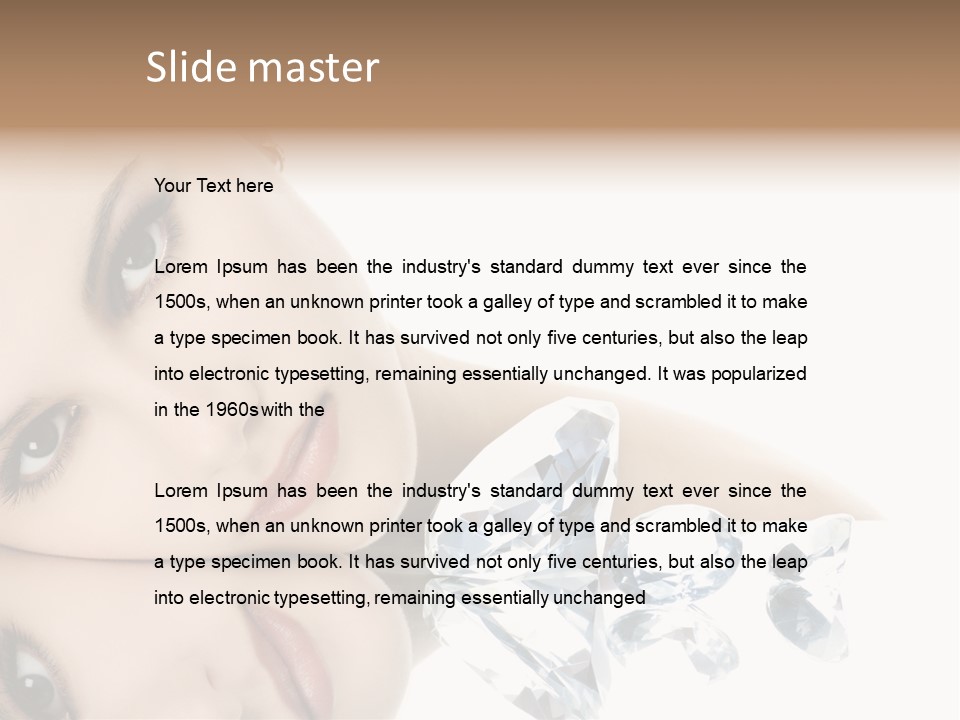 Portrait Person Woman PowerPoint Template