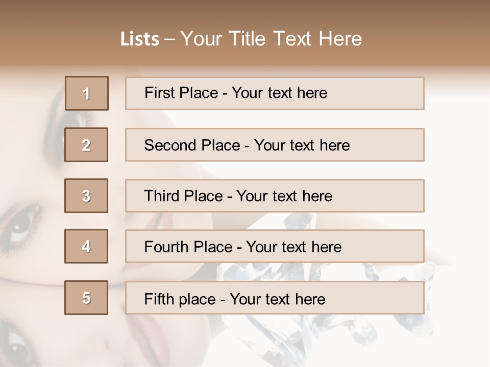 Portrait Person Woman PowerPoint Template