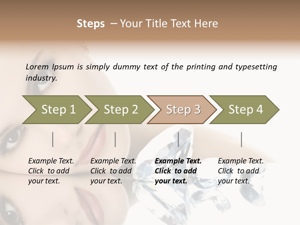 Portrait Person Woman PowerPoint Template
