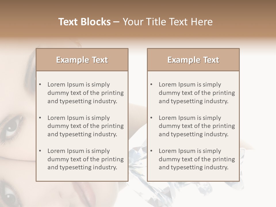 Portrait Person Woman PowerPoint Template