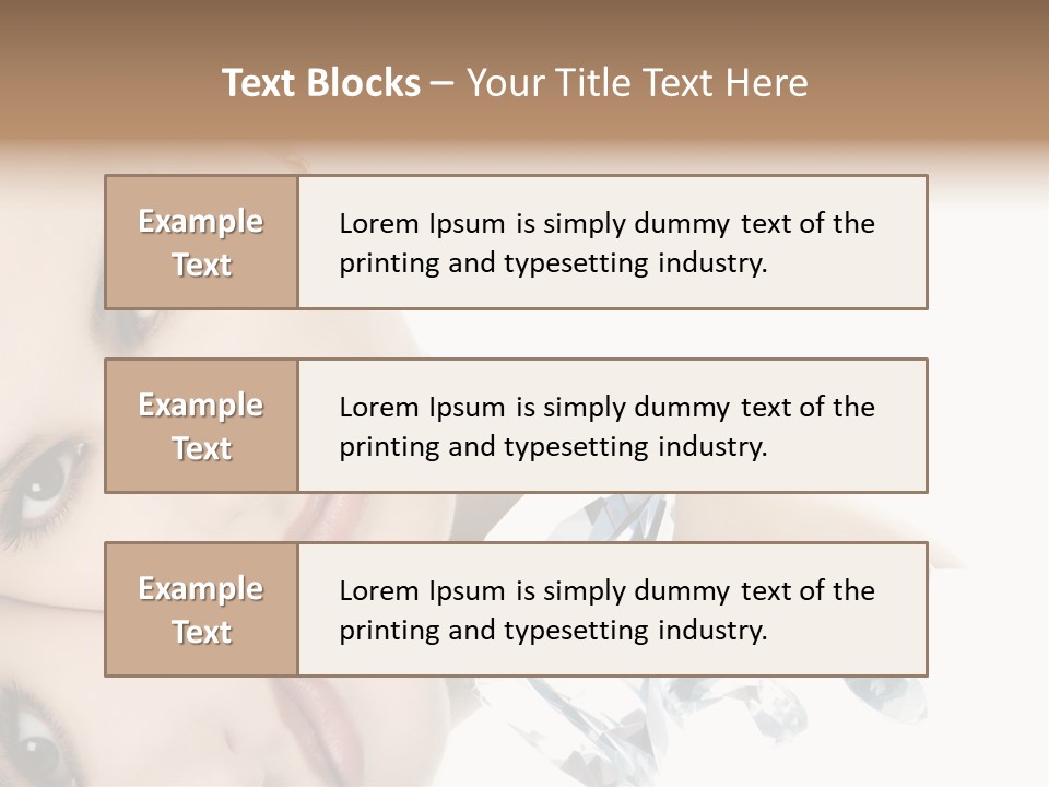 Portrait Person Woman PowerPoint Template