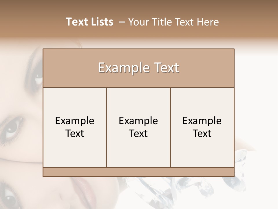 Portrait Person Woman PowerPoint Template
