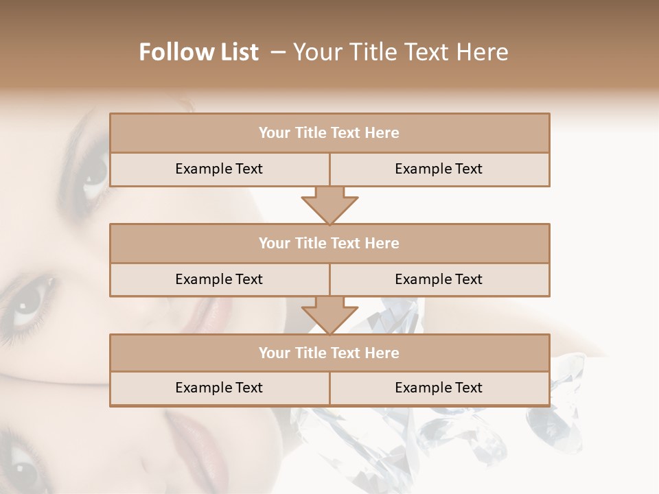 Portrait Person Woman PowerPoint Template