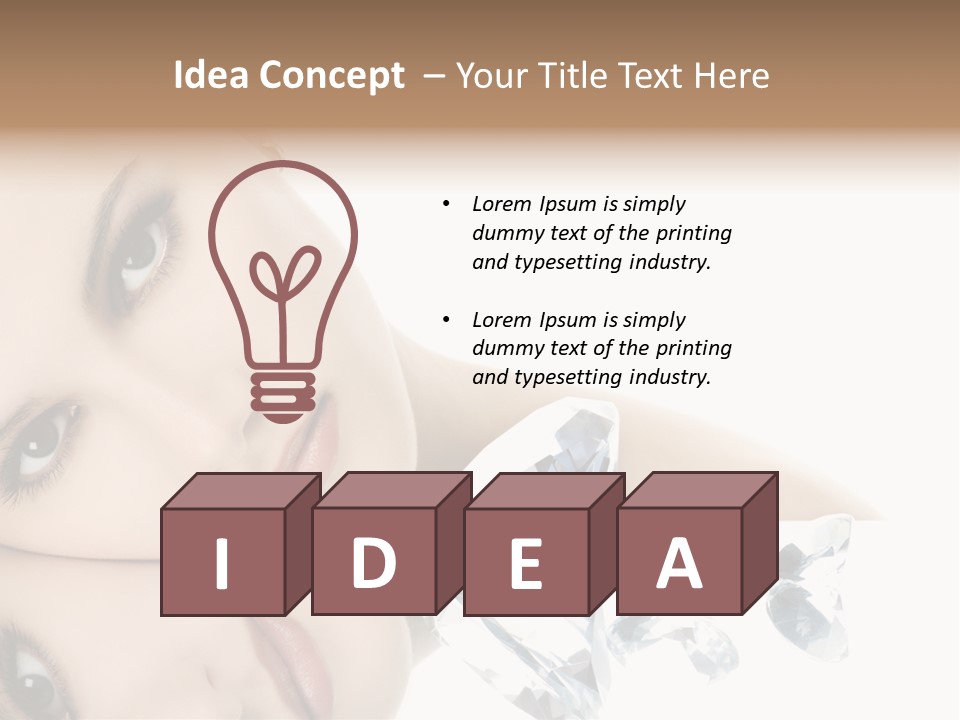 Portrait Person Woman PowerPoint Template