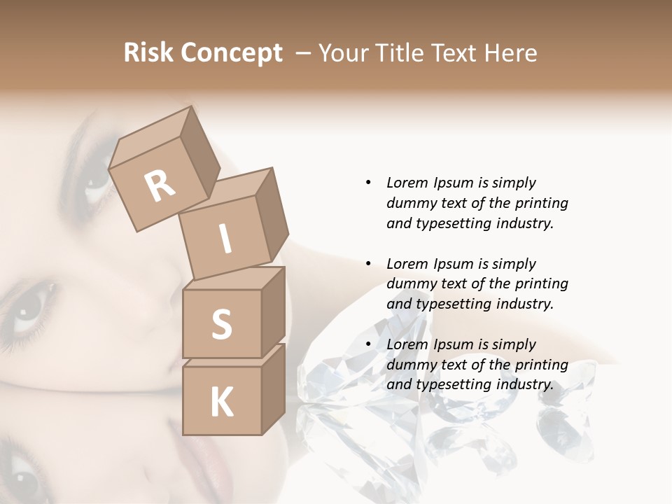 Portrait Person Woman PowerPoint Template