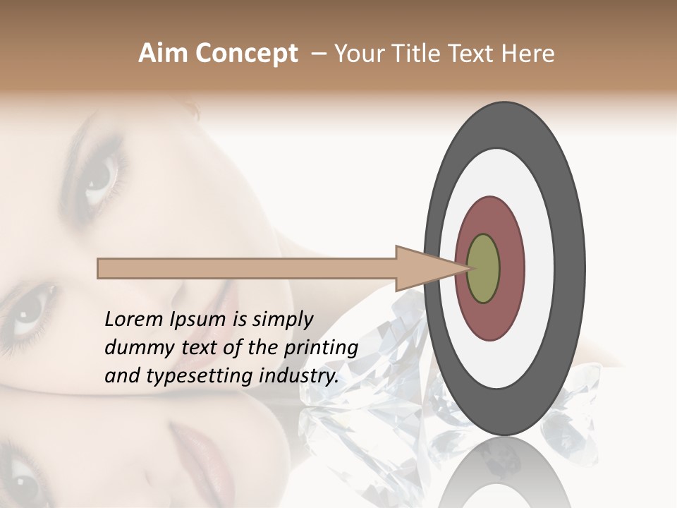 Portrait Person Woman PowerPoint Template