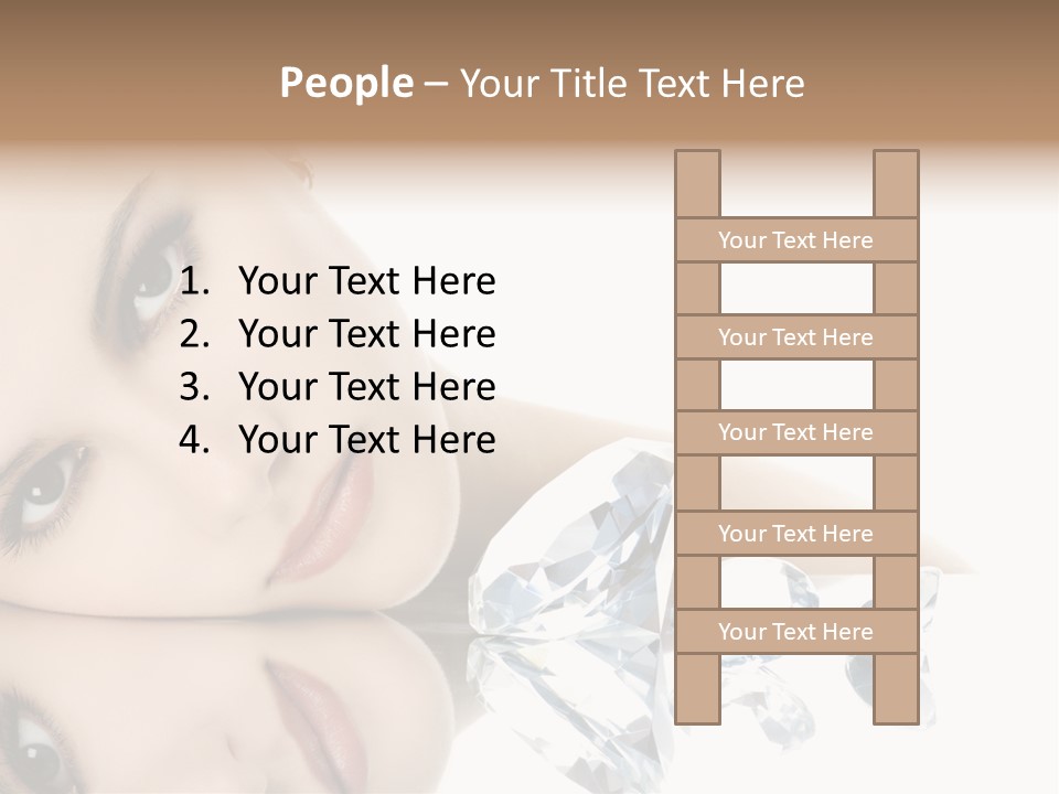 Portrait Person Woman PowerPoint Template