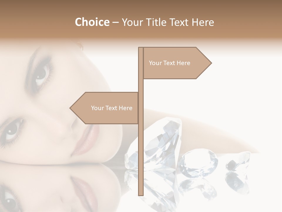 Portrait Person Woman PowerPoint Template